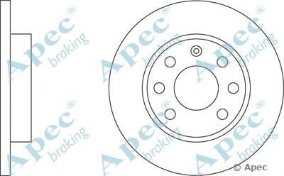 APEC BRAKING dsk117 -  Тормозной диск